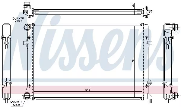 Nissens 65307 Радиатор охлаждения двигателя