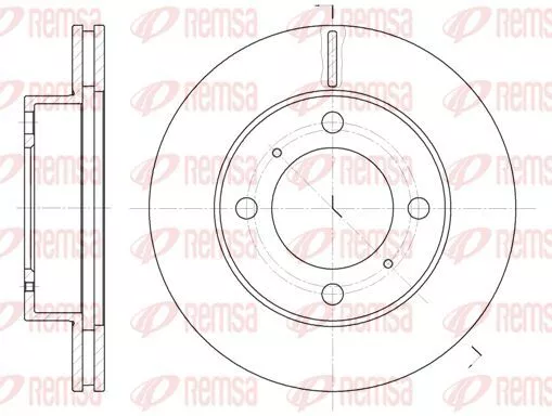 Remsa 6539.10 Тормозные диски