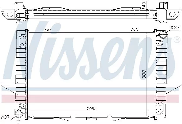 Nissens 65536A Радиатор охлаждения двигателя