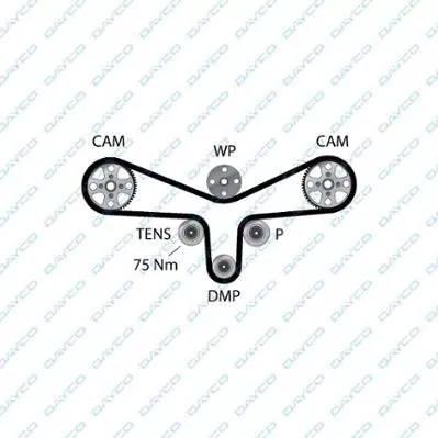 DAYCO 94897 Ремінь ГРМ