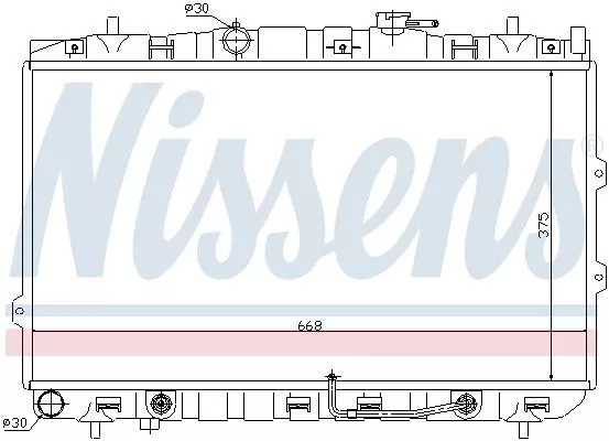 Nissens 66649 Радиатор охлаждения двигателя