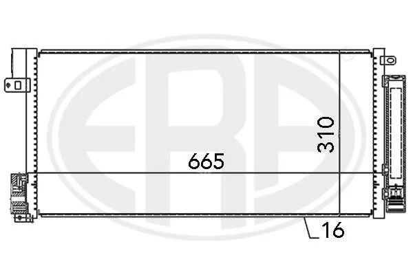 Era 667004 Радіатор кондиціонера