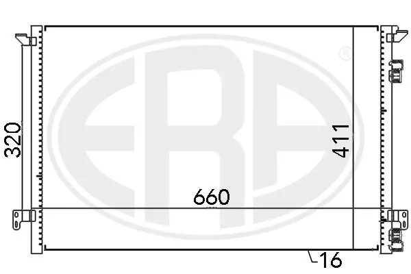 Era 667012 Радиатор кондиционера