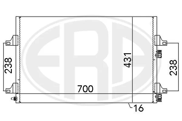 Era 667106 Радиатор кондиционера