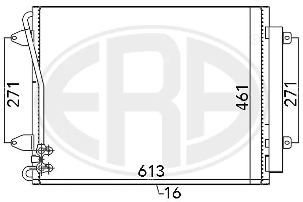 ERA 667108 Радиатор кондиционера