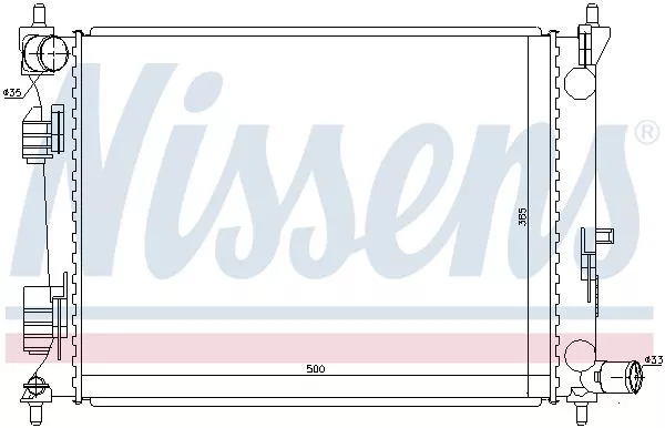 Nissens 66756 Радиатор охлаждения двигателя