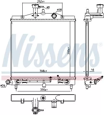 Nissens 66771 Радиатор охлаждения двигателя