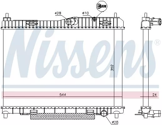 Nissens 66859 Радіатор охолодження двигуна