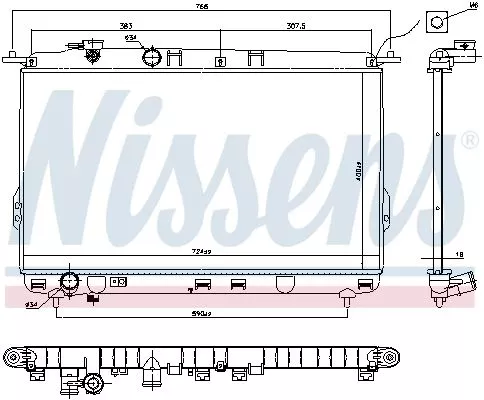 Nissens 67026 Радиатор охлаждения двигателя