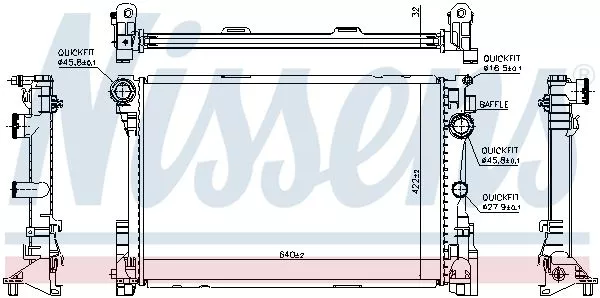 Nissens 67167 Радиатор охлаждения двигателя