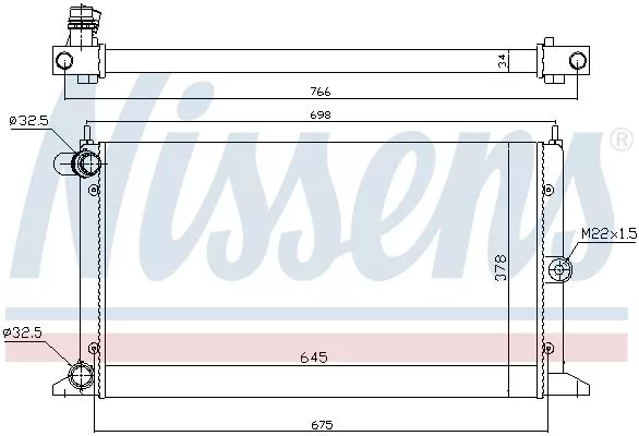 Nissens 67304 Радиатор охлаждения двигателя