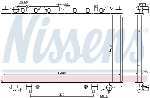 Nissens 67352 Радиатор охлаждения двигателя