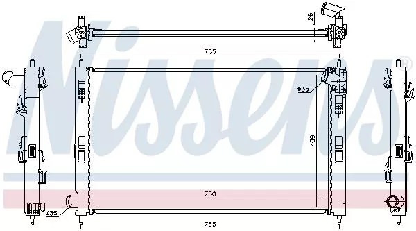 Nissens 67359 Радіатор охолодження двигуна