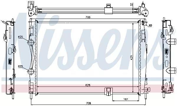 Nissens 67361 Радиатор охлаждения двигателя