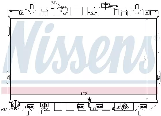 NISSENS 67468 Радиатор охлаждения двигателя