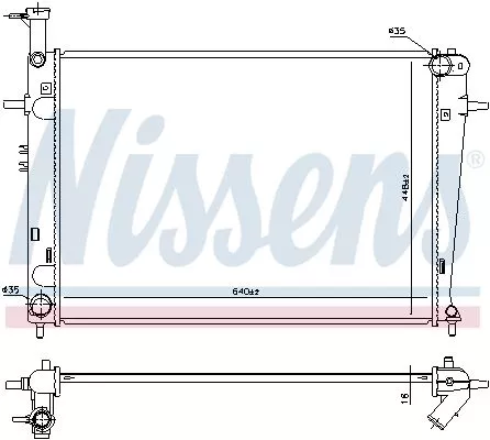 Nissens 675003 Радиатор охлаждения двигателя