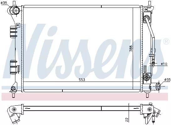 Nissens 675014 Радиатор охлаждения двигателя