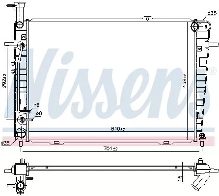 Nissens 675015 Радіатор охолодження двигуна