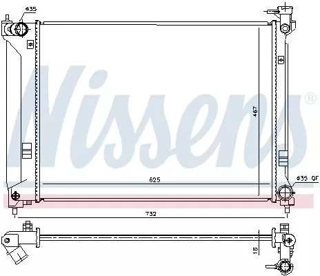 Nissens 675064 Радиатор охлаждения двигателя