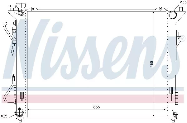 Nissens 67508 Радиатор охлаждения двигателя