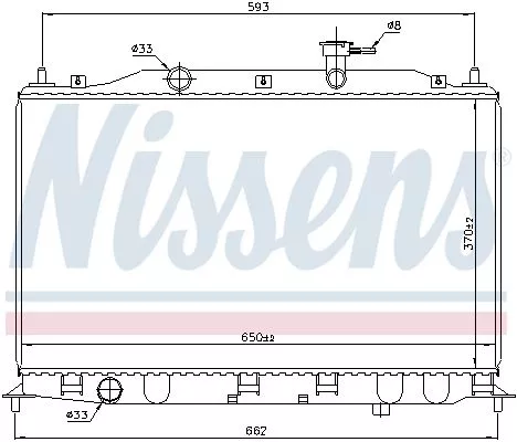 Nissens 67509 Радіатор охолодження двигуна