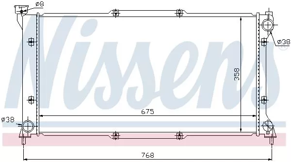 Nissens 67701 Радиатор охлаждения двигателя