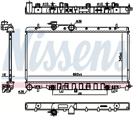 Nissens 67711 Радіатор охолодження двигуна