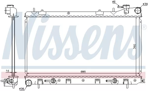 Nissens 67715 Радиатор охлаждения двигателя