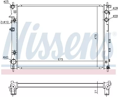 Nissens 67727 Радіатор охолодження двигуна