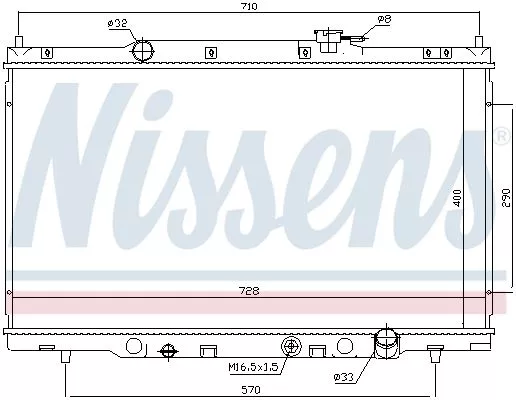 Nissens 68103 Радіатор охолодження двигуна