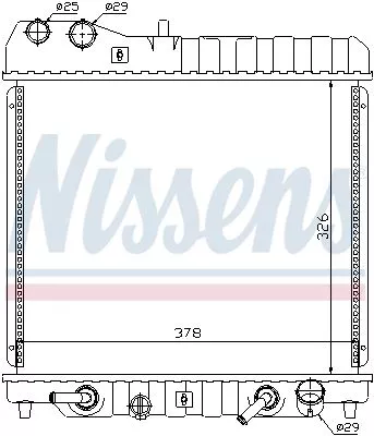 Nissens 68111 Радіатор охолодження двигуна