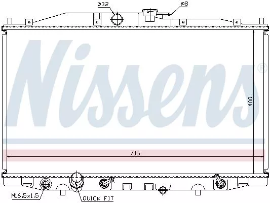 Nissens 68112 Радиатор охлаждения двигателя