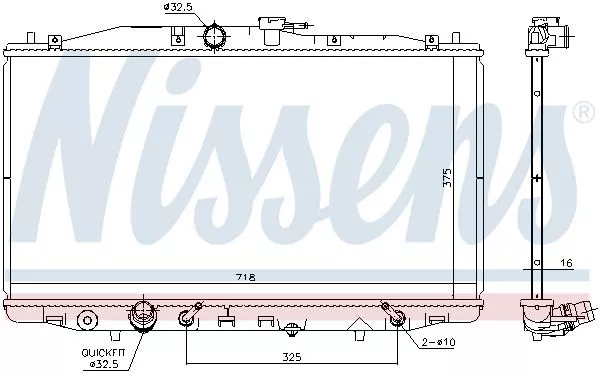 Nissens 68152 Радіатор охолодження двигуна