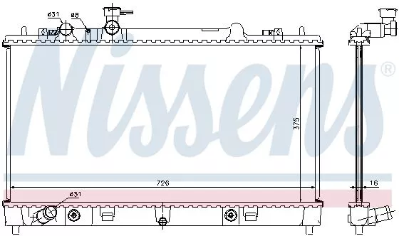 Nissens 68508 Радіатор охолодження двигуна