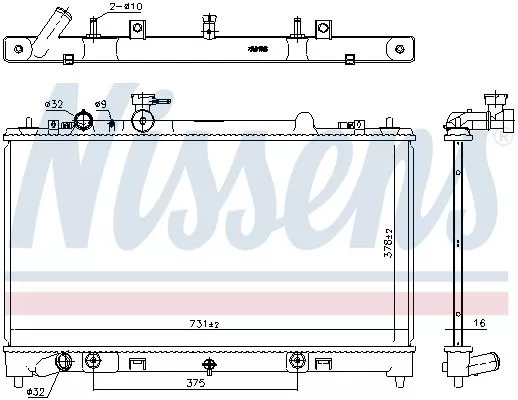 Nissens 68531 Радиатор охлаждения двигателя