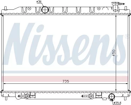Nissens 68712 Радіатор охолодження двигуна