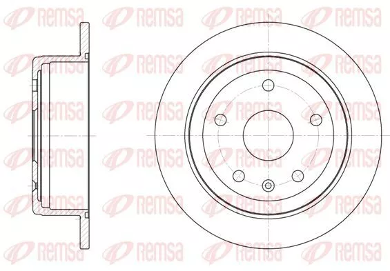 Remsa 6872.00 Тормозные диски