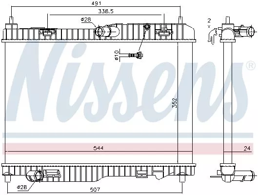 Nissens 69233 Радіатор охолодження двигуна