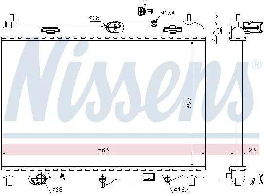 Nissens 69234 Радиатор охлаждения двигателя