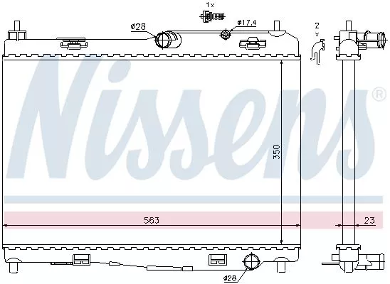 Nissens 69235 Радіатор охолодження двигуна