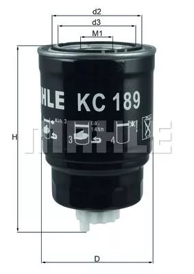 Топливный фильтр KNECHT KC189 на Nissan NAVARA