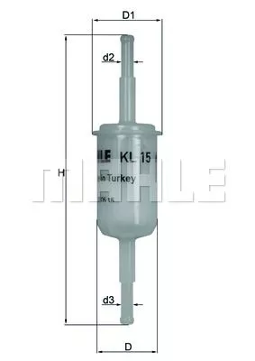 KNECHT KL15OF Паливний фільтр