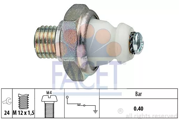 FACET 7.0098 Датчик тиску масла