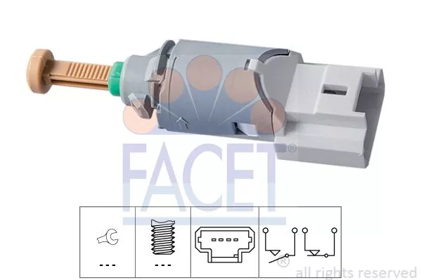 FACET 7.1227 Выключатель фонаря сигнала торможения