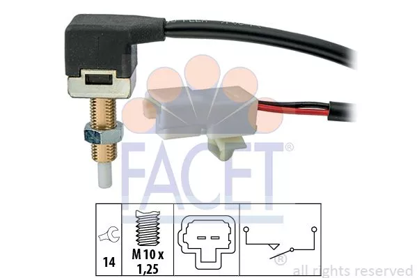 FACET 7.1289 Выключатель фонаря сигнала торможения