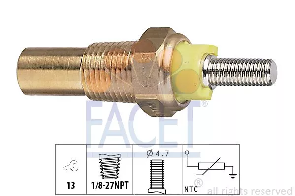 FACET 7.3028 Датчик температури охолоджуючої рідини