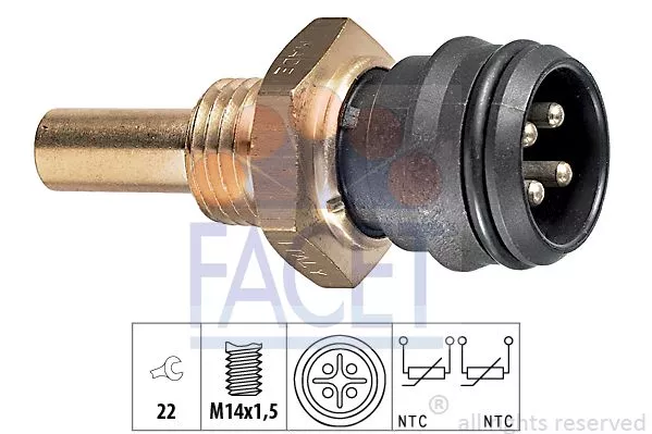 FACET 7.3151 Датчик температуры охлаждающей жидкости