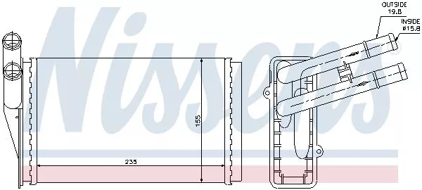Nissens 70221 Радиатор печки