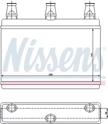 Nissens 70522 Радіатор печі