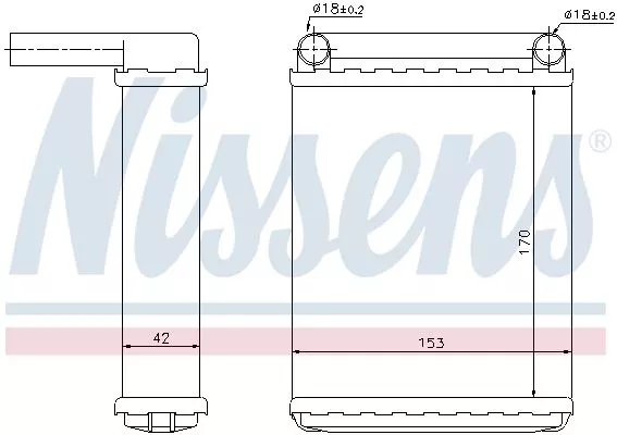 Nissens 72038 Радіатор печі